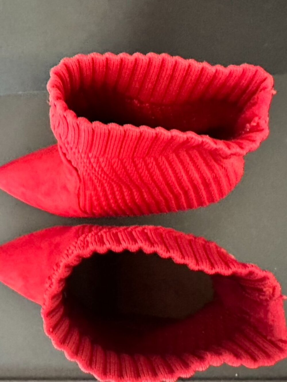 Catherine Malandrino Red Pointed Toe Sock Bootie Size 8 - Picture 5 of 9